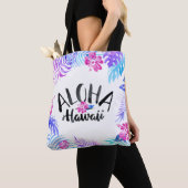 Sac fourre-tout tropical d'Hawaï | d'aquarelle (De près)