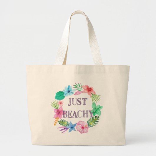 Sac fourre-tout tropical Just Beachy (Devant)