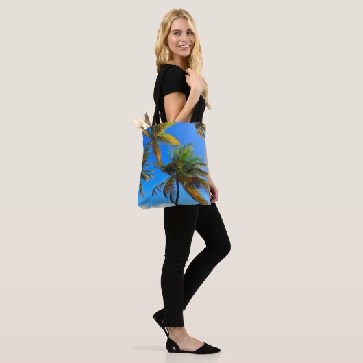 Sac fourre-tout Tropical Palm Tree - Vibes côtière (Sur le modèle)