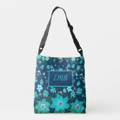 Sac fourre-tout tropical Turquoise de marine perso (Dos)