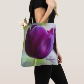 Sac fourre-tout Tulipe Violette (De près)