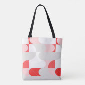 Sac fourre-tout TULOL rouge rose blanc (Dos)