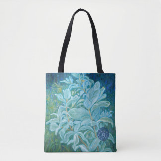 Sac fourre-tout turquoise et bleu, usine de saule