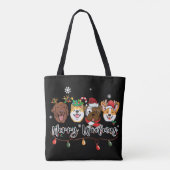 Sac fourre-tout typographique Joyeux Woofmas (Dos)