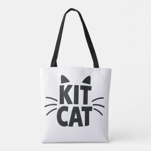 Sac fourre-tout typographique Kit Cat (Dos)