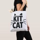 Sac fourre-tout typographique Kit Cat (De près)