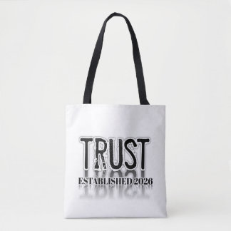 Sac fourre-tout typographique minimaliste "Confian