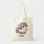 Sac fourre-tout Unicorne Cute Personnalisé (Devant)