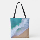 Sac fourre-tout vague d'océan surf design monogram (Dos)