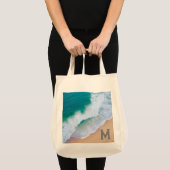 Sac fourre-tout vague d'océan surf design monogram (Devant (produit))