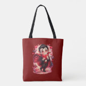 Sac fourre-tout Valentin Dracula drôle - recto-ver (Dos)
