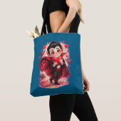 Sac fourre-tout Valentin Dracula drôle - recto-ver (De près)