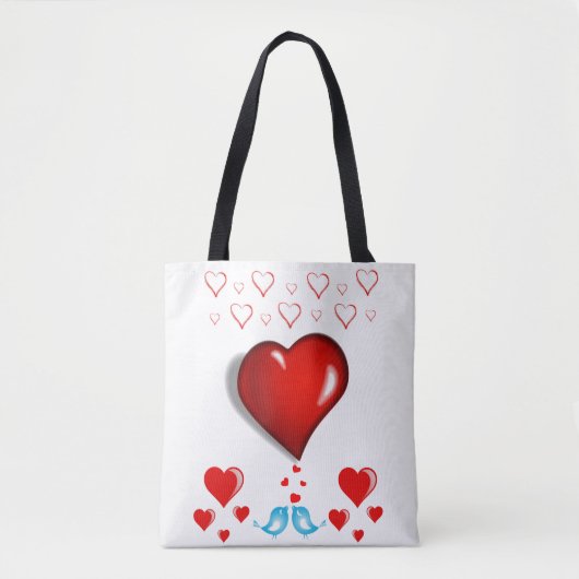 Sac fourre-tout valentines jour amour coeur (Devant)