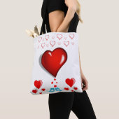 Sac fourre-tout valentines jour amour coeur (De près)