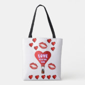 Sac fourre-tout valentines jour amour coeur (Dos)