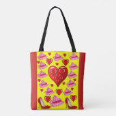 sac fourre-tout valentines jour amour coeur (Dos)