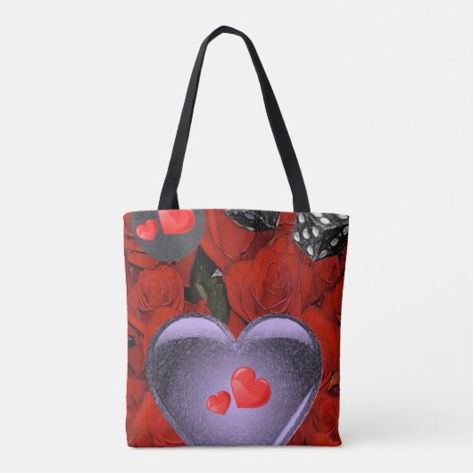 sac fourre-tout valentines jour amour coeur (Dos)