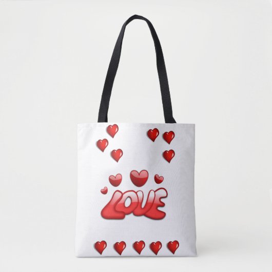 Sac fourre-tout valentines jour amour coeur (Devant)