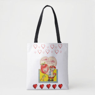 Sac fourre-tout valentines jour amour coeur