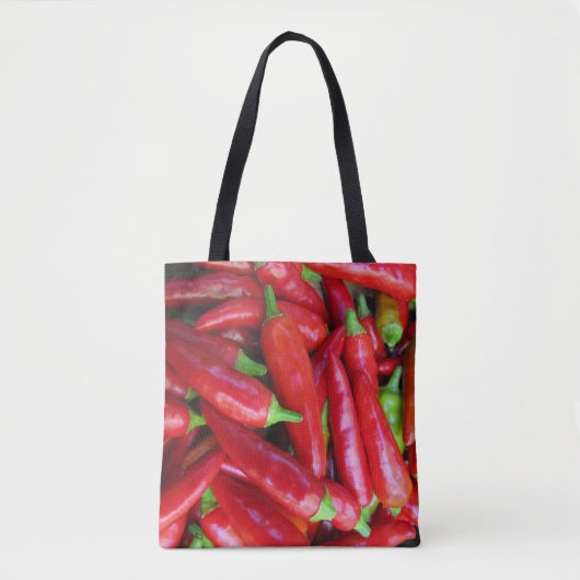 Sac fourre-tout végétal de chili chaud (Devant)