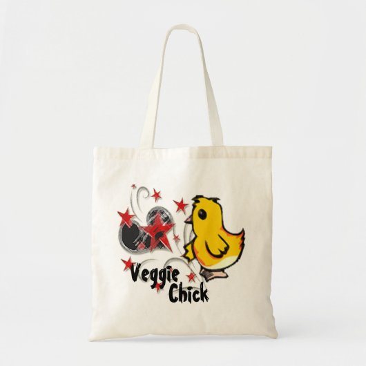 Sac fourre-tout végétarien à poussin (Devant)