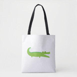 Sac fourre-tout vert à alligator