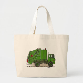 Sac fourre-tout vert à camion à ordures