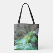 Sac fourre-tout vert d'iguane (Dos)