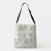 Sac fourre-tout Vert doux et Fleurs (Dos)