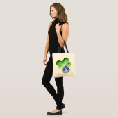 Sac fourre-tout vert et bleu Pansy (Devant (modèle))