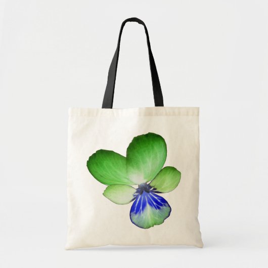 Sac fourre-tout vert et bleu Pansy (Devant)