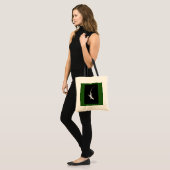 Sac fourre-tout vert et noir à lézard (Devant (modèle))