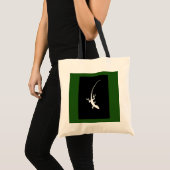 Sac fourre-tout vert et noir à lézard (Devant (produit))