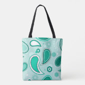 sac fourre-tout vert paisley (Dos)