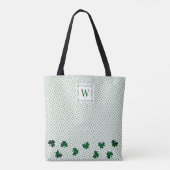 Sac fourre-tout vert shamrock tout-imprimé (Dos)