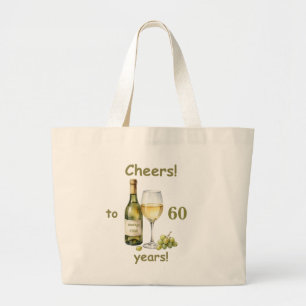 Sac fourre-tout vin blanc personnalisé année de na