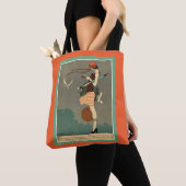 Sac fourre-tout vintage à affiche d'art déco (De près)