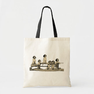 Sac fourre-tout vintage à chiots de chien d'armes