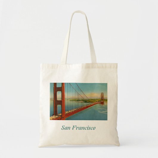 Sac fourre-tout vintage à golden gate bridge (Devant)