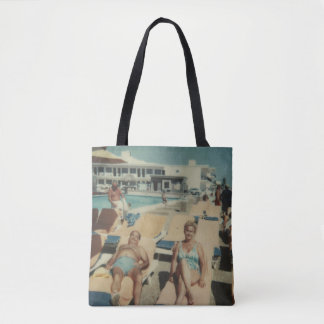 Sac fourre-tout vintage à plage de piscine de