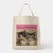 Sac fourre-tout vintage Kittens (Dos)