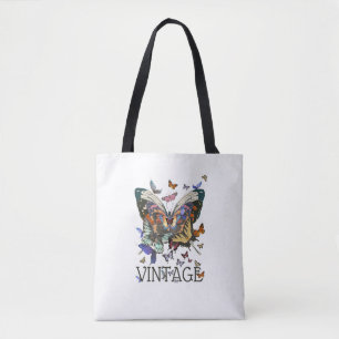 Sac fourre-tout vintage pour le papillon