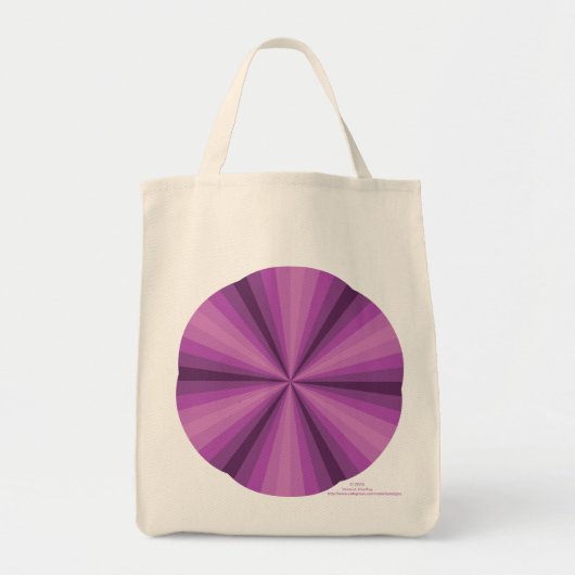 Sac fourre-tout violet illusion optique (Devant)