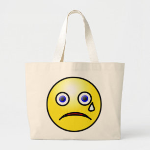 Sac fourre-tout Visage Triste Jaune