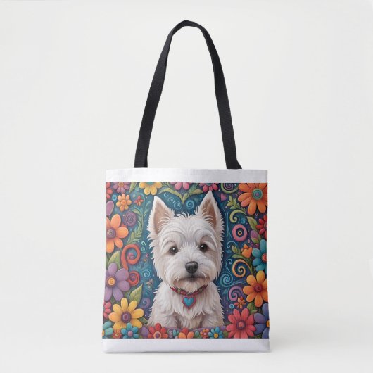 Sac fourre-tout Westie (Devant)