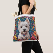 Sac fourre-tout Westie (De près)