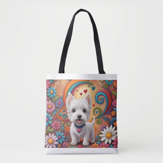 Sac fourre-tout Westie (Devant)