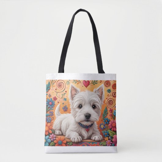 Sac fourre-tout Westie (Devant)