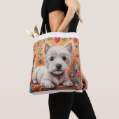 Sac fourre-tout Westie (De près)