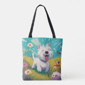 Sac fourre-tout Westie (Dos)